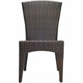 Safavieh New Castle Wicker Side Chair Brown PAT1016A-SET2